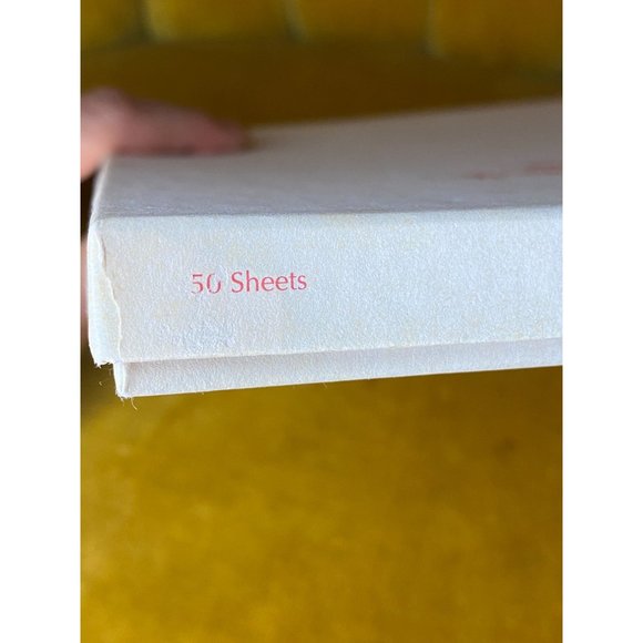 HALLMARK STATIONERY PINK - NIB - Pale Pink - Blush Pink Paper - 6 1/4" x 8 1/2" - Picture 5 of 6